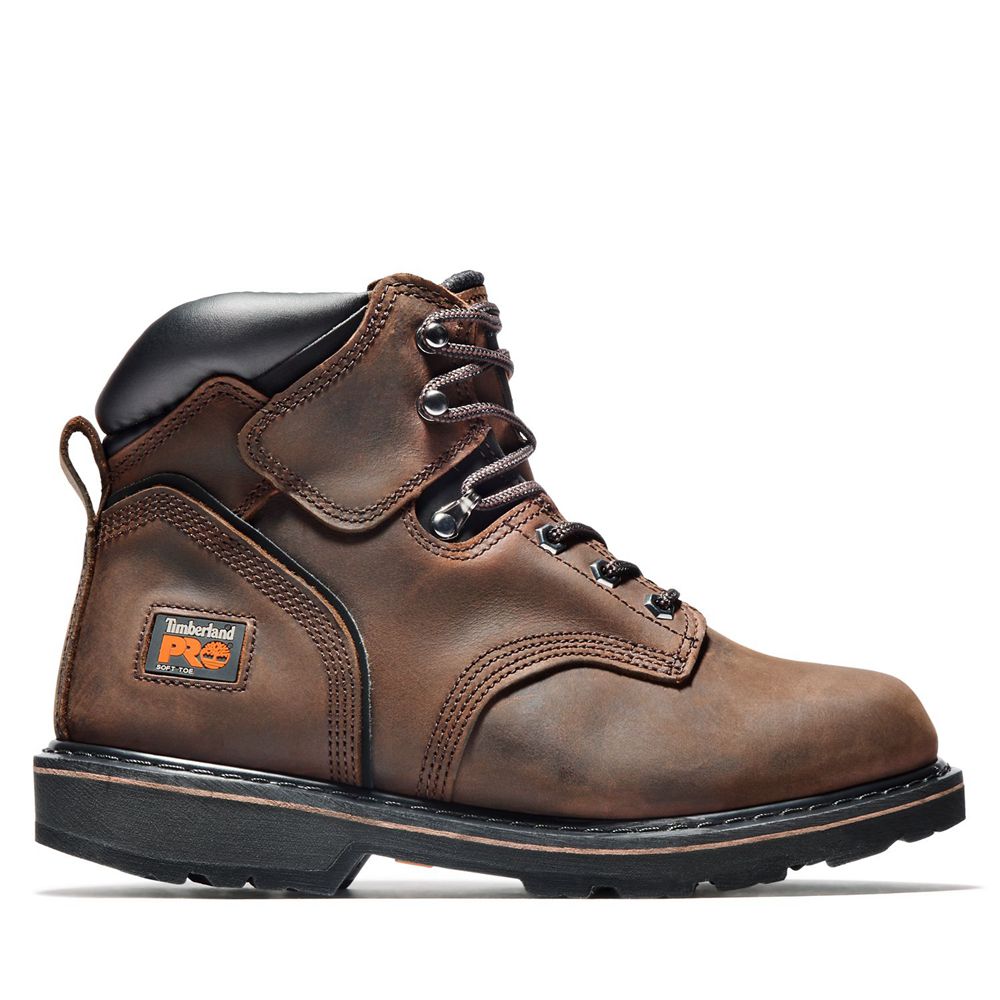 Bocanci De Muncă Timberland Barbati Maro - Pro® Pit Boss 6" Soft Toe - Romania - ZWHMKG470